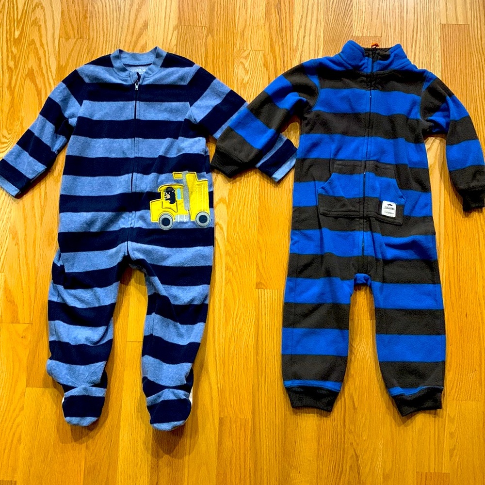 18 month fleece pajamas and warm outfit
